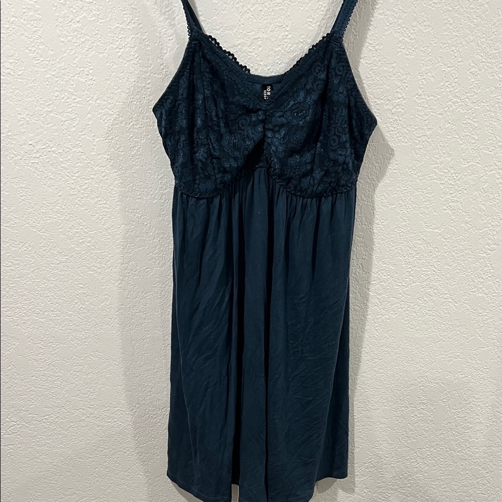 Torrid Navy Lace Chemise